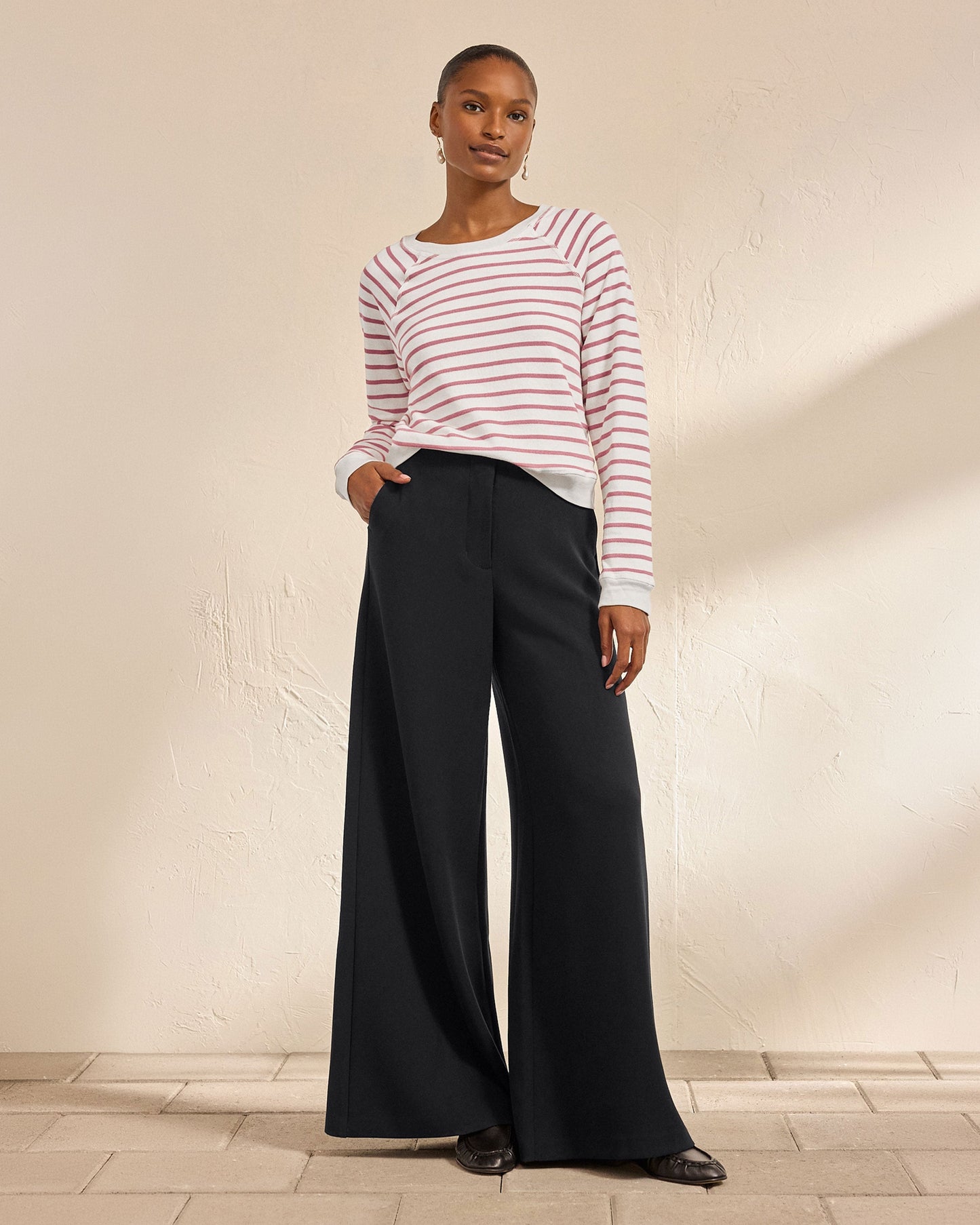 Café Stripe Pullover