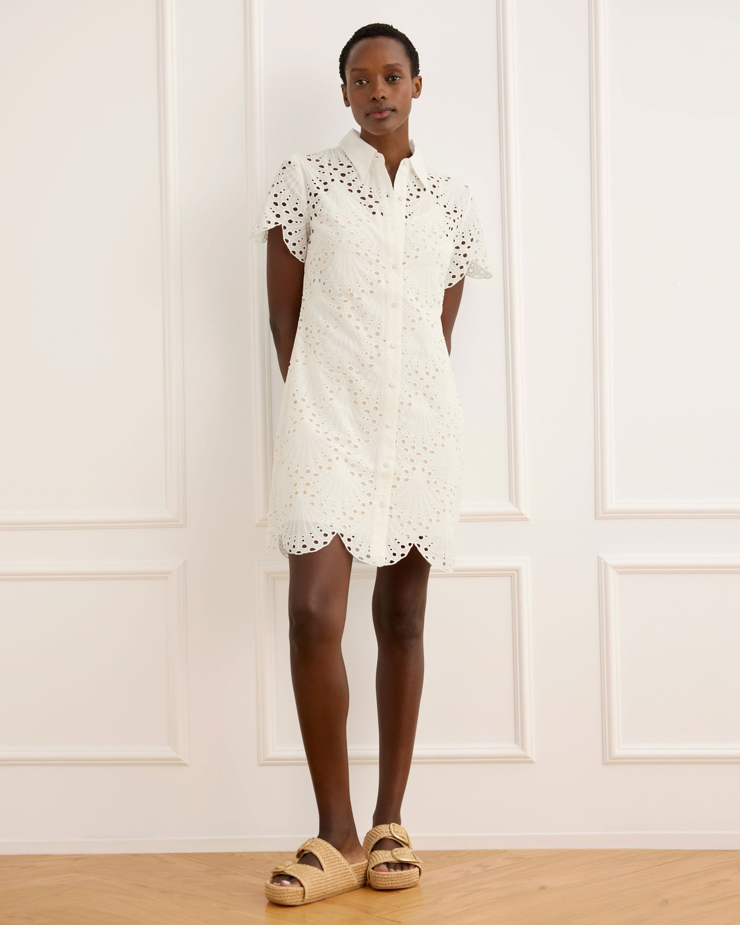 Eyelet Day Dress